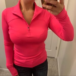 Under Armour Hot Pink Quarter Zip Athletic Jacket